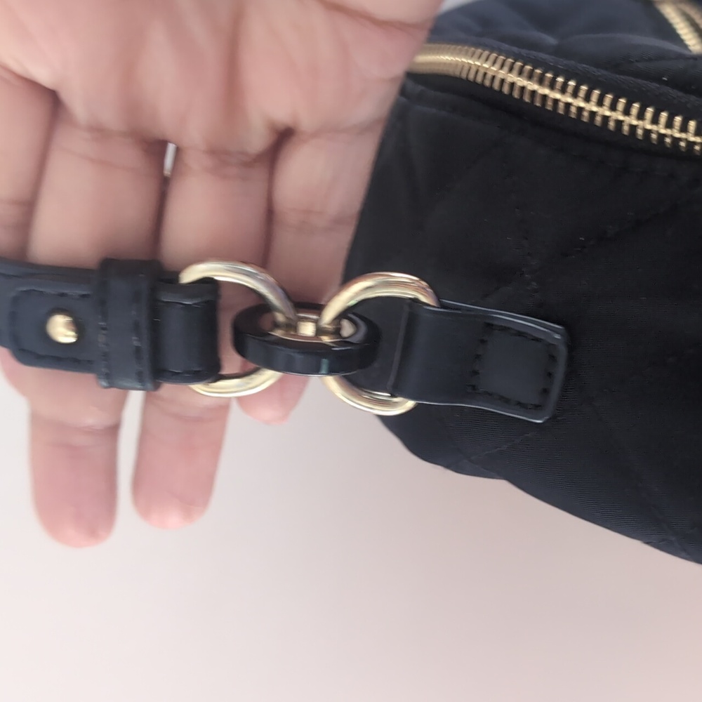 Tommy Hilfiger Black Quilted Elegant Backpack Style - Picture 5 of 14